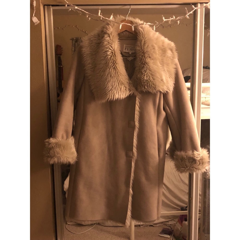 COPY - Beige Faux Fur Jacket Vintage Italian